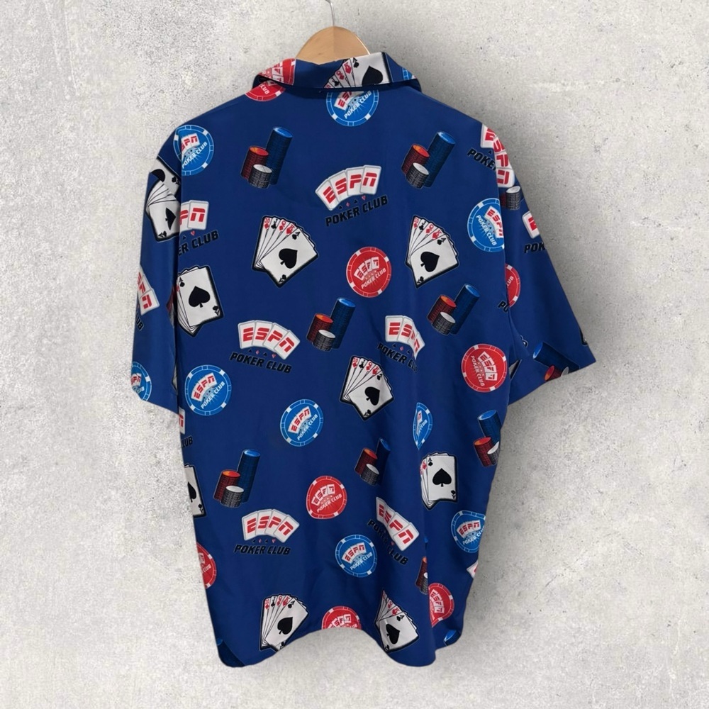 Walt Disney world ESPN poker club button up shirt - Picture 3 of 4